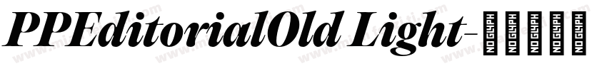 PPEditorialOld Light字体转换